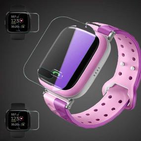 img 1 attached to Защитная пленка для экрана из 3 упаковок Fitbit Hydrogel