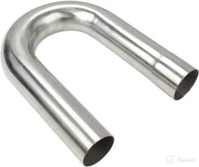 img 4 attached to 2.5-Inch OD 304 Stainless Steel Mandrel Bend, 180-Degree U Bend Pipe Tubing for Universal Application