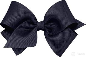 img 3 attached to 🎀 Wee Ones Small Classic Grosgrain Hair Bow: Adorable and Stylish Accessories for Little Princesses