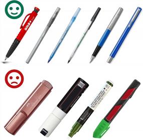 img 2 attached to Keep Your Pens At Hand With Gydandir'S 15-Color Self-Adhesive PU Leather Pen Loop