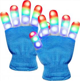 img 4 attached to Amazer Kids Light Gloves - Fun LED Gloves For Parties And Holidays