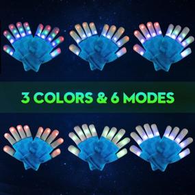 img 1 attached to Amazer Kids Light Gloves - Fun LED Gloves For Parties And Holidays