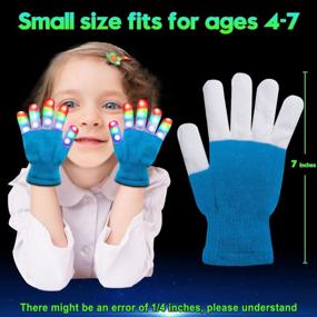 img 2 attached to Amazer Kids Light Gloves - Fun LED Gloves For Parties And Holidays