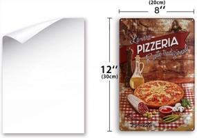 img 3 attached to Vintage Metal Tin Sign For Kitchen Wall Decor - Unique Pizzeria Design - 7.9X11.8 Inches - Perfect Gift And Stylish Accessory