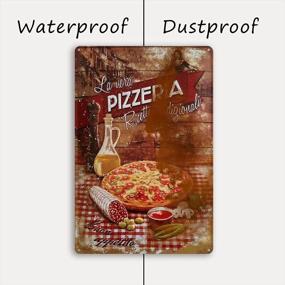 img 1 attached to Vintage Metal Tin Sign For Kitchen Wall Decor - Unique Pizzeria Design - 7.9X11.8 Inches - Perfect Gift And Stylish Accessory