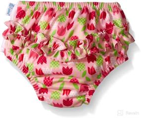 img 1 attached to 👶 Unisex-Baby Ruffle Snap Swim Diaper with Reusable Absorbency