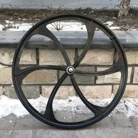 img 2 attached to Donsp1986 26" Magnesium Rear Wheel - Ideal For Beach Cruisers And MTB'S With 135Mm Width And Disc Brake Compatibility
