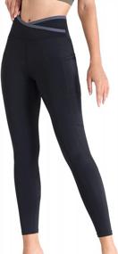img 2 attached to Get Stylish And Comfy: Keepersheep High Waisted Yoga Pants With Pockets
