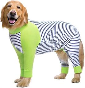img 4 attached to Clothes Lightweight Pajamas Jumpsuit Onesies Dogs