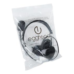 img 2 attached to Enhance Your Multimedia Experience On-the-Go with Egghead EGG-IAG-1007TRSS-10-PK-SO Mobile-Ready Headset - Black/Silver (Pack of 10)!