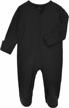 soft and sustainable: aablexema's bamboo baby footie pajamas with zipper and mittens - perfect for sleep and play! logo