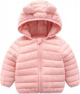 cecorc winter coats for kids with hoods | padded light puffer jacket for baby boys and girls – infants, toddlers | seo-friendly logo
