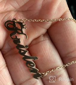 img 6 attached to Customized Rose Gold Name Necklace with Crown: Perfect Personalized Gift for Women and Girls