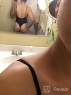 img 1 attached to Stylish SHEKINI High Cut One Piece Swimsuit With Thong Back For Women review by Jessica Williams
