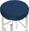 bar stool cushions,memory foam bar stool covers round cushion with non-slip backing and elastic band by shinnwa 12" navy logo