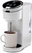 instant solo single serve coffee maker, from the makers of instant pot, k-cup pod compatible coffee brewer, includes reusable coffee pod & bold setting, brew 8 to 12oz., 40oz. water reservoir, white logo
