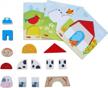 fun and educational: haba on the farm beginner pattern blocks puzzle for kids 18 months+ made in germany logo