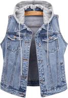 hixiaohe womens casual distressed sleeveless women's clothing : coats, jackets & vests logo