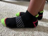 img 1 attached to 🧦 Girls 6-Pack Ankle Athletic Socks: Cushioned Sole, Low Cut Casual Socks for Little and Big Kids review by Kara Torres