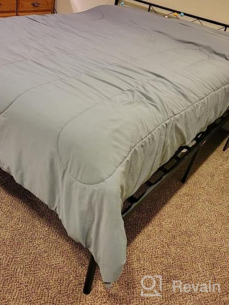 img 1 attached to VECELO Twin Metal Platform Bed Frame With Headboard & Footboard: Sturdy, Easy-To-Assemble Mattress Foundation For Firm Support In Sleek Black Finish review by Eric Smalley