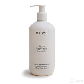 img 4 attached to 🍃 Mushie Baby Organic Body Lotion - Moisturizing, Soothing, and Hydrating Dry Skin - Made in Denmark - 13.53 fl oz (Fragrance-Free)