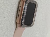 img 1 attached to 5-Pack Bling Crystal Diamond Apple Watch 8 & 7 Case With Screen Protector - Surace 41Mm Tempered Glass Protective Cover For Series 7/8 review by Ryan Maruffo
