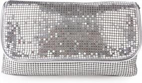 img 3 attached to Shine And Dine In Style: Women'S Elegant Bling Clutch For Evening Events And Weddings