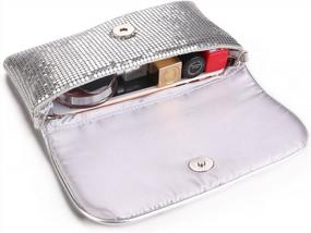 img 2 attached to Shine And Dine In Style: Women'S Elegant Bling Clutch For Evening Events And Weddings