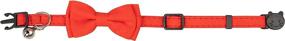 img 2 attached to 🐱 Gyapet Cat Collar with Bell Breakaway - Safety Bow Tie for Kittens, Puppies - Solid Color - Red - (1pc)