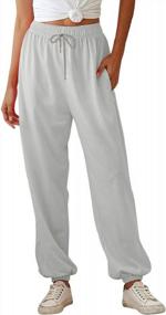 img 2 attached to Ivay Womens Sweatpants Casual Joggers High Waist Lounge Running Pants With Pockets