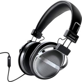 img 4 attached to 🎧 iSound HM-270: Premium Wired Stereo Headphones with Inline Mic & Volume Control, 40mm Deep Bass Drivers-6ft Cable, Black (DGHP-5526)