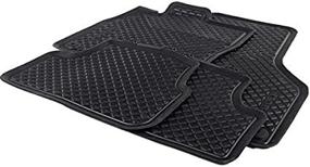 img 3 attached to 🚗 Volkswagen Rubber Floor Mats Set - 5GE061500B041, Front and Rear Coverage