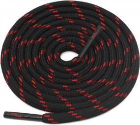 img 2 attached to 2 Pair Thick Round Climbing Shoelaces Hiking Boot Laces