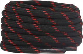 img 4 attached to 2 Pair Thick Round Climbing Shoelaces Hiking Boot Laces