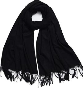 img 4 attached to Spring Arrival Colors Cashmere Pashmina Women's Accessories via Scarves & Wraps