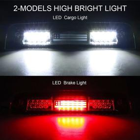 img 3 attached to Tresound 3Rd Third Brake Light For 2009-2017 Dodge Ram 1500 2500 3500 Cargo Light LED High Mount Lamp (Smoked Lens)