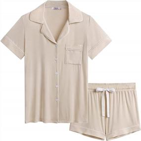 img 4 attached to Stay Cool And Comfy This Summer With Cherrydew Women'S Bamboo Pajama Set