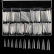 600 clear acrylic medium long stiletto nail tips with box - sharp false nail art tips for easy coffin nails at salon from yimart logo