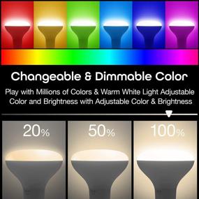 img 2 attached to Geeni Prisma Drop BR30 LED Smart Light Bulb, Tunable & Dimmable RGBW Wifi Bulb, 2700K-6500K Color Temperature Range, No Hub Required, Compatible With Alexa & Google Assistant (1 Pack)
