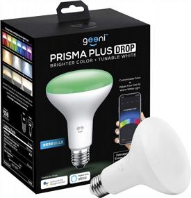 img 4 attached to Geeni Prisma Drop BR30 LED Smart Light Bulb, Tunable & Dimmable RGBW Wifi Bulb, 2700K-6500K Color Temperature Range, No Hub Required, Compatible With Alexa & Google Assistant (1 Pack)