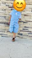 img 1 attached to Summer Toddler Gentleman Outfits Cotton Boys' Clothing review by Robert Abdi