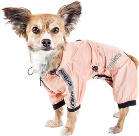 img 4 attached to 🐶 Waterproof and Adjustable Full Body Dog Raincoat - Dog Helios Torrential Shield