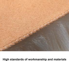 img 2 attached to Luxury 4X6 Ft Faux Fur Fluffy Rugs - Plush Sheepskin Carpet For Bedroom & Living Room Home Decor