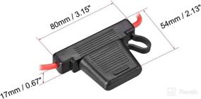 img 2 attached to Uxcell Holder Line Automotive Waterproof Replacement Parts -- Lighting & Electrical