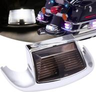 🚦 enhanced safety & style: smoke lens rear fender tip led light for electra glide & heritage softail classic (1980-2013 flh models) логотип