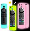protect your fire stick remote with onebom's 3 pack silicone cover - glow in the dark for easy access - compatible with 3rd gen 2021 4k4k maxlite logo