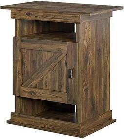 img 2 attached to 🐠 Rustic Aquarium Stand: Ollie & Hutch Farmington Flipper - Enhance Your Aquarium's Appeal