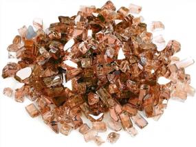 img 3 attached to 🔥 High Luster Copper 10lb Reflective Fire Glass for Fireplace, Fire Pit, and Landscaping - Mr. Fireglass 1/4 inch