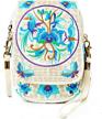 embroidery flowers crossbody messenger cellphone women's handbags & wallets at crossbody bags logo
