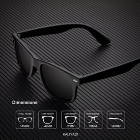 img 1 attached to Polarized Semi-Rimless Sunglasses For Men And Women: Retro Style With 100% UV Protection